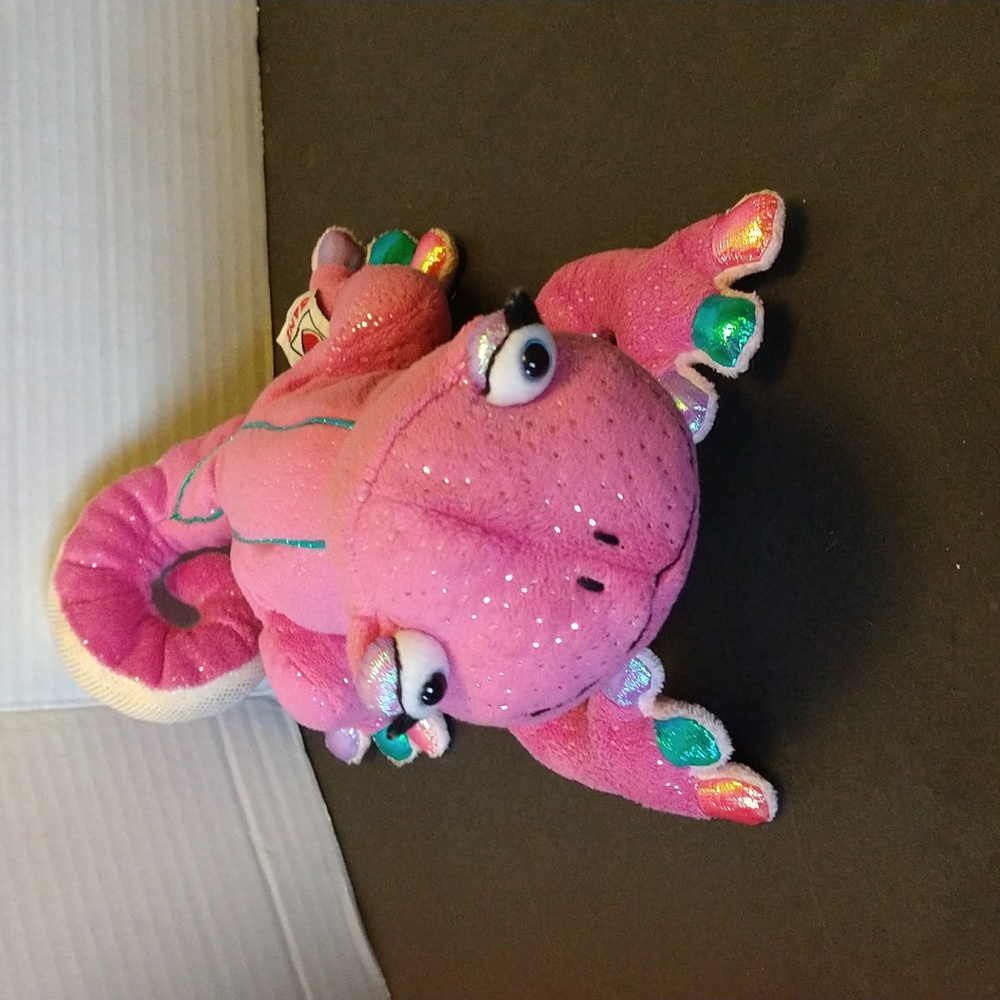 VGUC. Ganz glamor gecko Plush pink stuffed animal.